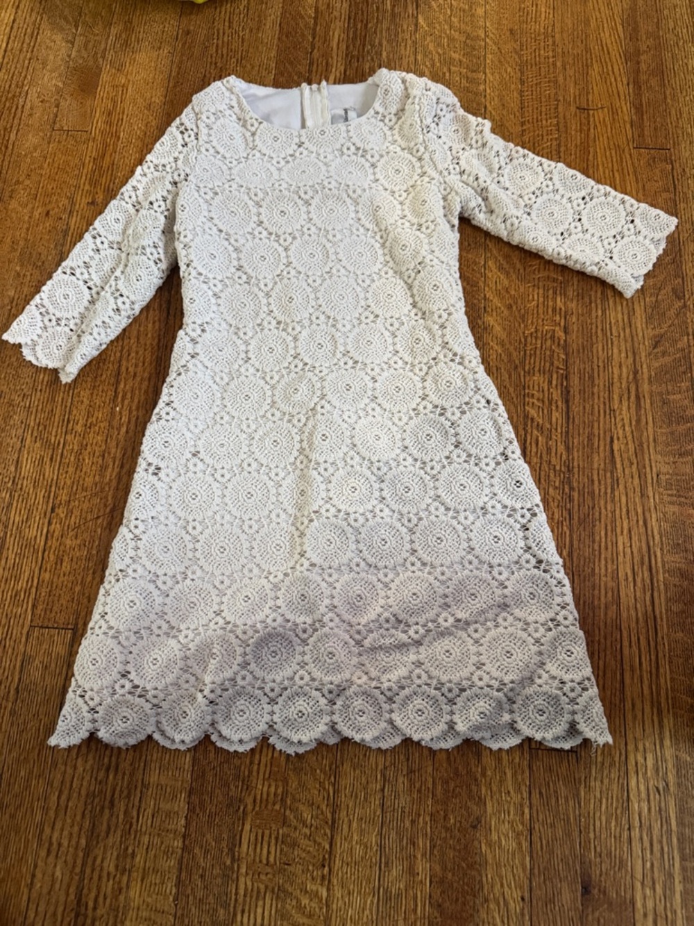 Rare Editions White Lace Dress for Girls